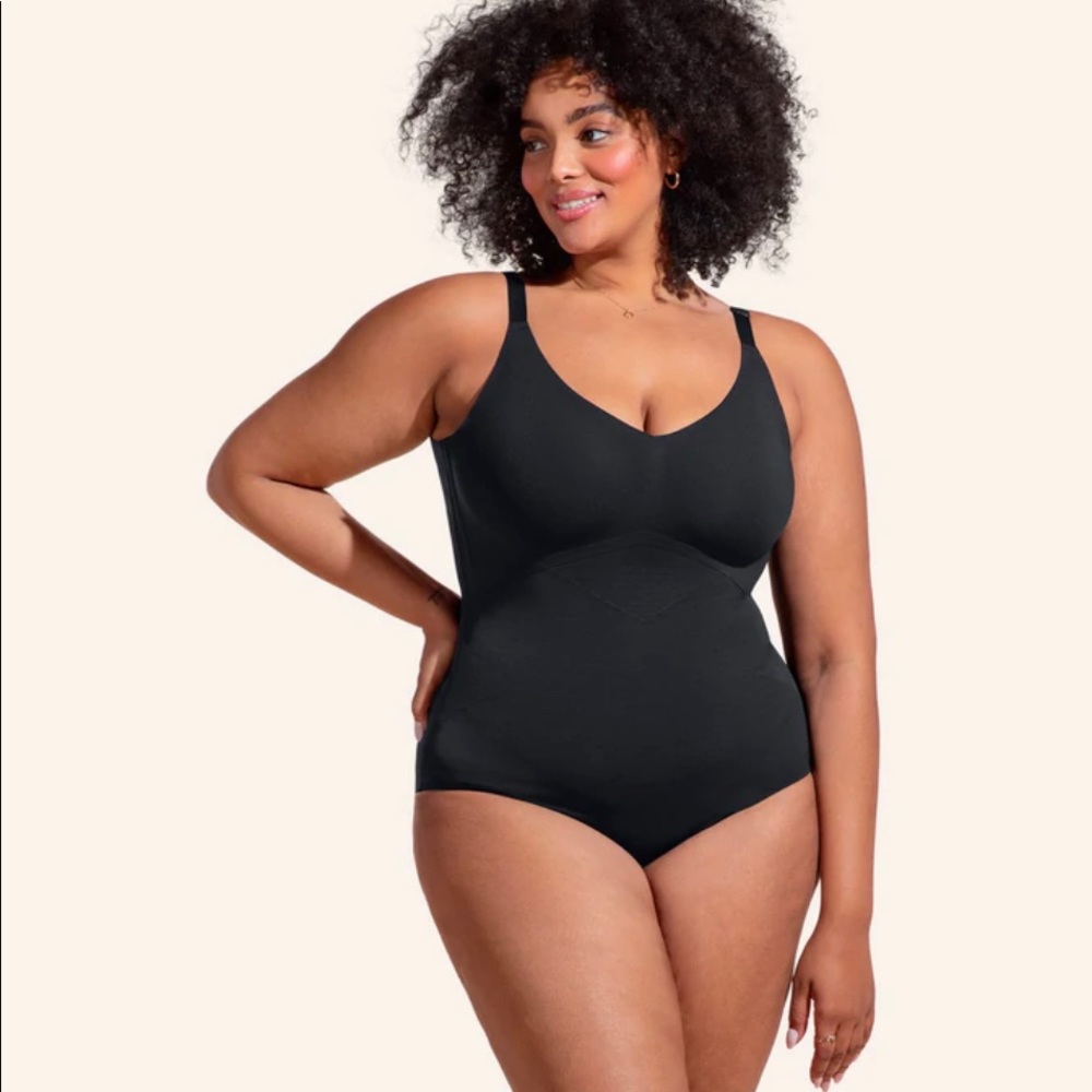 Honeylove Cami Bodysuit Womens XL Vamp Black Sculptwear Slimming Shapewear